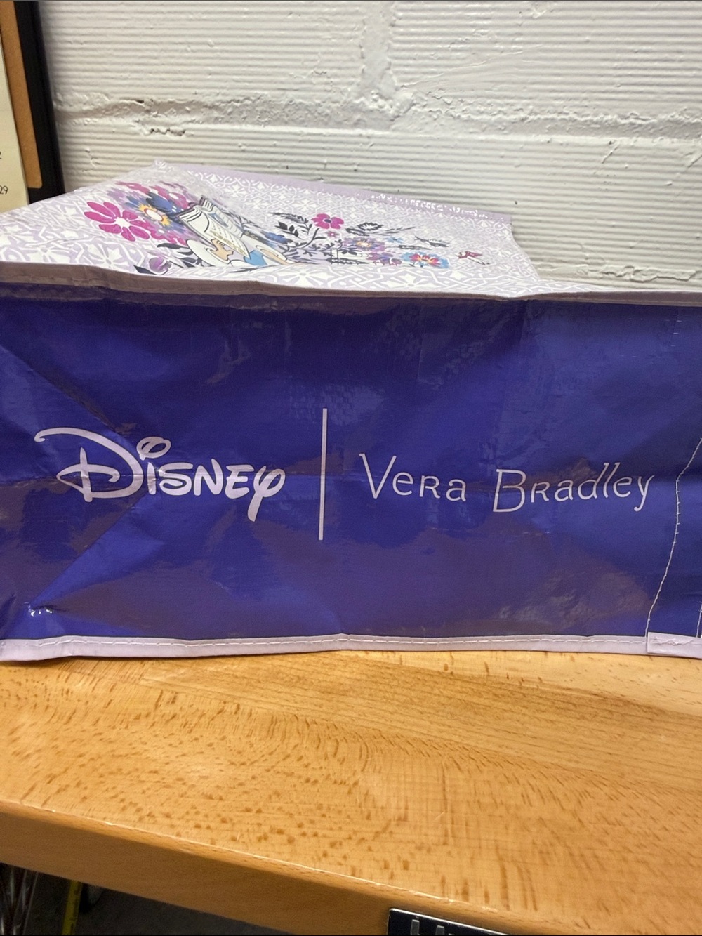 Disney Vera Bradley Belle Floral Shopping Tote - Picture 5 of 5